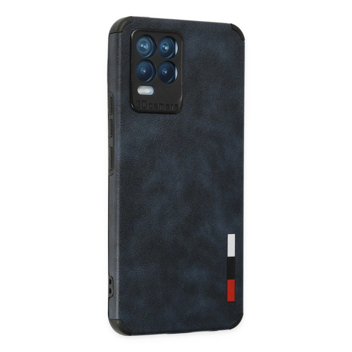 BFS  Realme 8 Kılıf Loop Deri Silikon - Lacivert