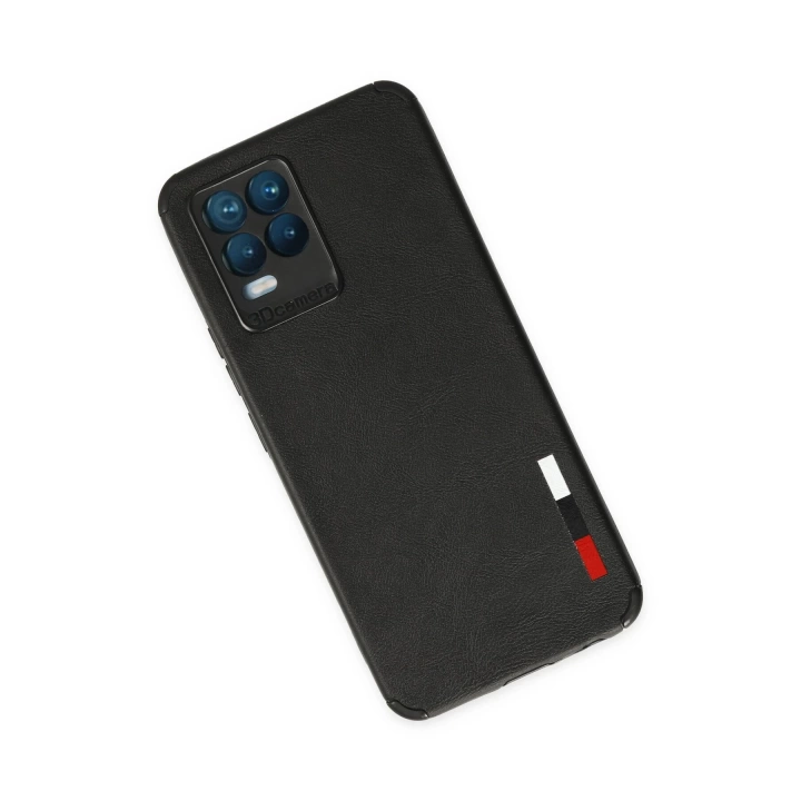BFS  Realme 8 Kılıf Loop Deri Silikon - Siyah