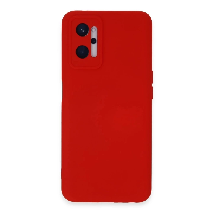 BFS  Realme 9i 4G Kılıf Nano içi Kadife Silikon - Kırmızı