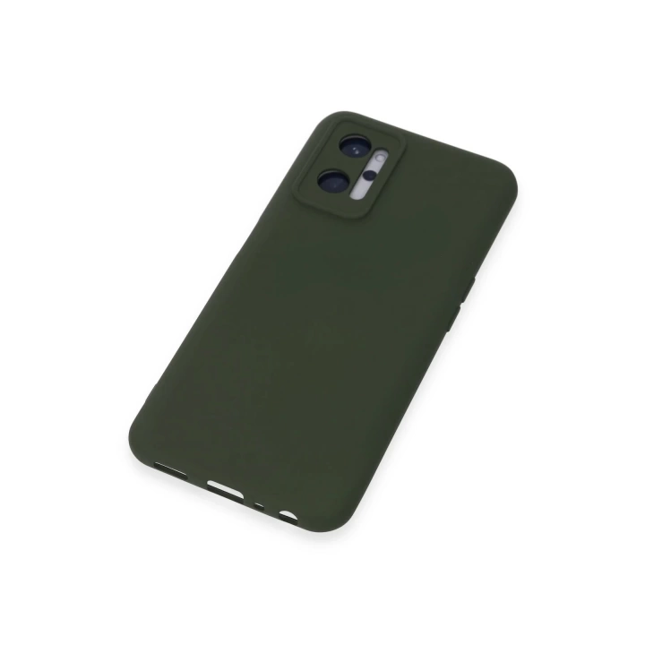 BFS  Realme 9i 4G Kılıf Nano içi Kadife Silikon - Koyu Yeşil