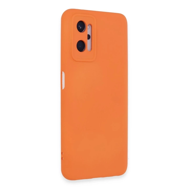 BFS  Realme 9i 4G Kılıf Nano içi Kadife Silikon - Turuncu