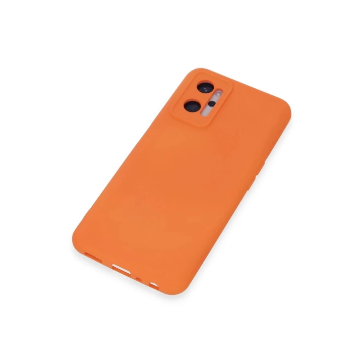 BFS  Realme 9i 4G Kılıf Nano içi Kadife Silikon - Turuncu