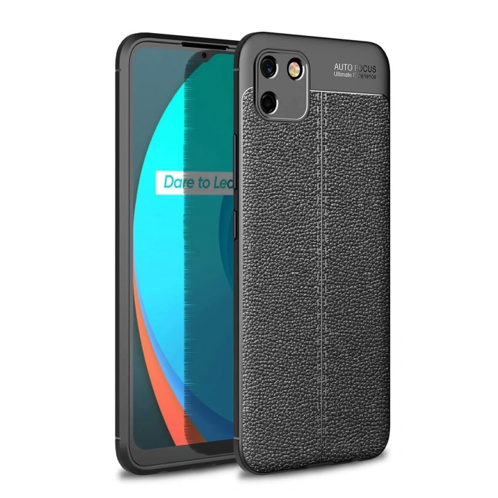 BFS  Realme C11 2021 Kılıf Auto Focus Kapak - Siyah