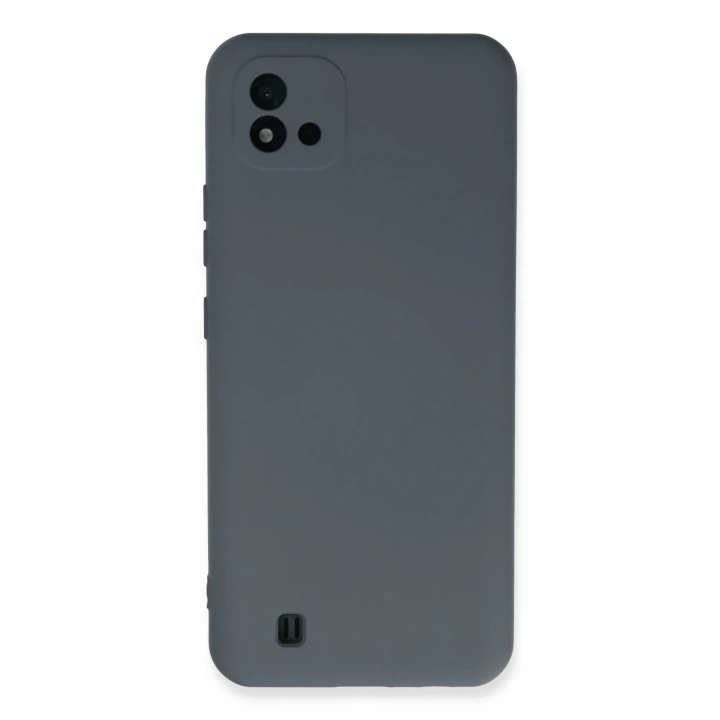 BFS  Realme C11 2021 Kılıf Nano içi Kadife Silikon - Gri