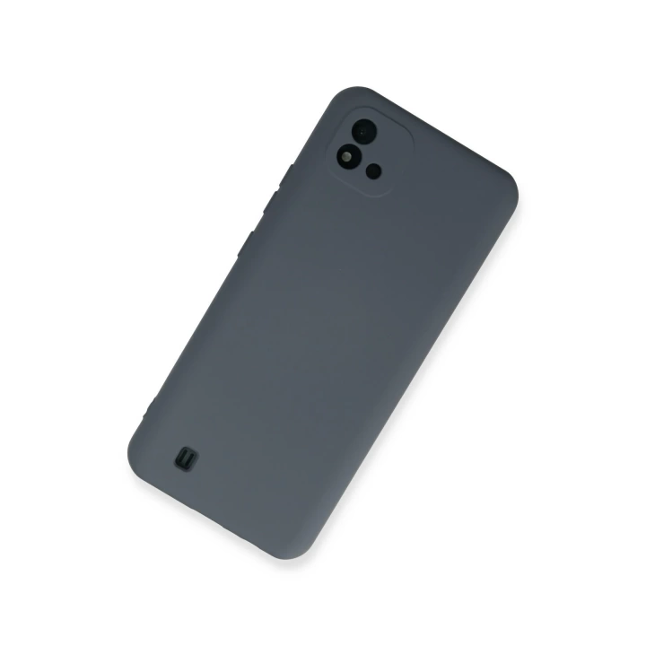 BFS  Realme C11 2021 Kılıf Nano içi Kadife Silikon - Gri