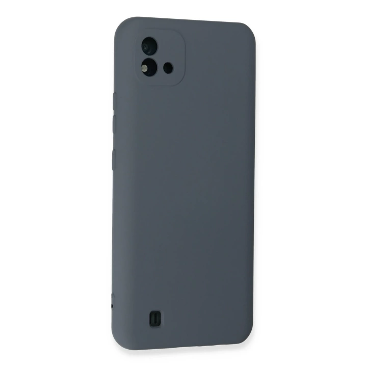 BFS  Realme C11 2021 Kılıf Nano içi Kadife Silikon - Gri