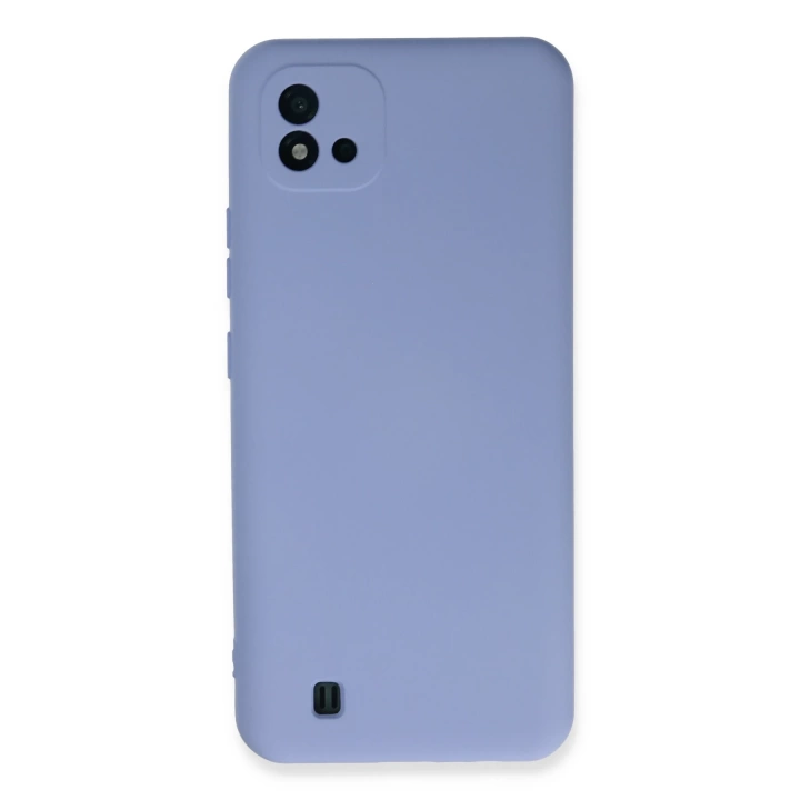BFS  Realme C11 2021 Kılıf Nano içi Kadife Silikon - Lila