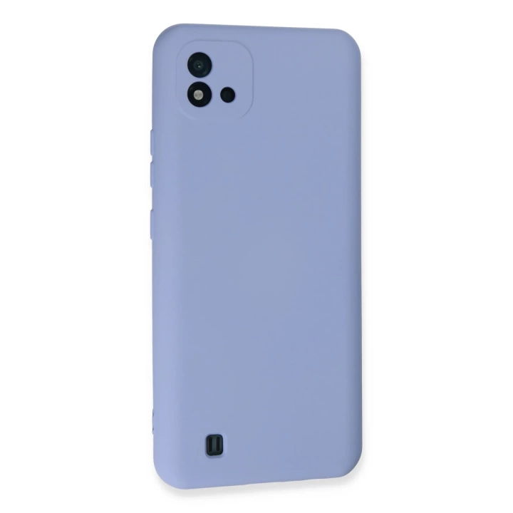 BFS  Realme C11 2021 Kılıf Nano içi Kadife Silikon - Lila