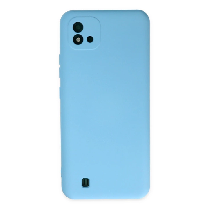 BFS  Realme C11 2021 Kılıf Nano içi Kadife Silikon - Mavi