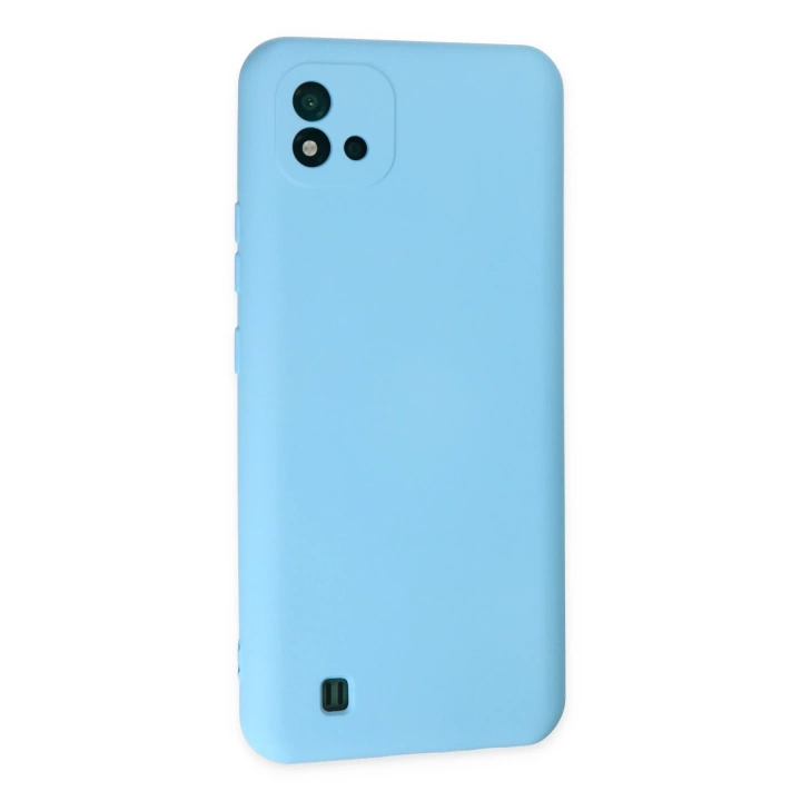 BFS  Realme C11 2021 Kılıf Nano içi Kadife Silikon - Mavi