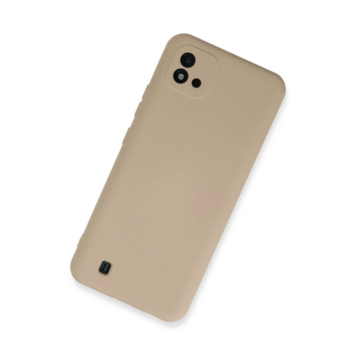 BFS  Realme C11 2021 Kılıf Nano içi Kadife Silikon - Pudra