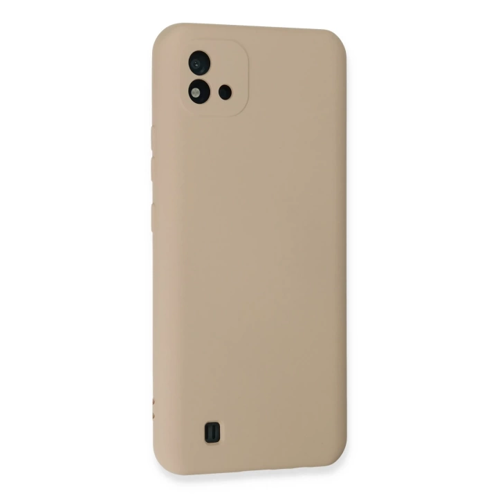 BFS  Realme C11 2021 Kılıf Nano içi Kadife Silikon - Pudra