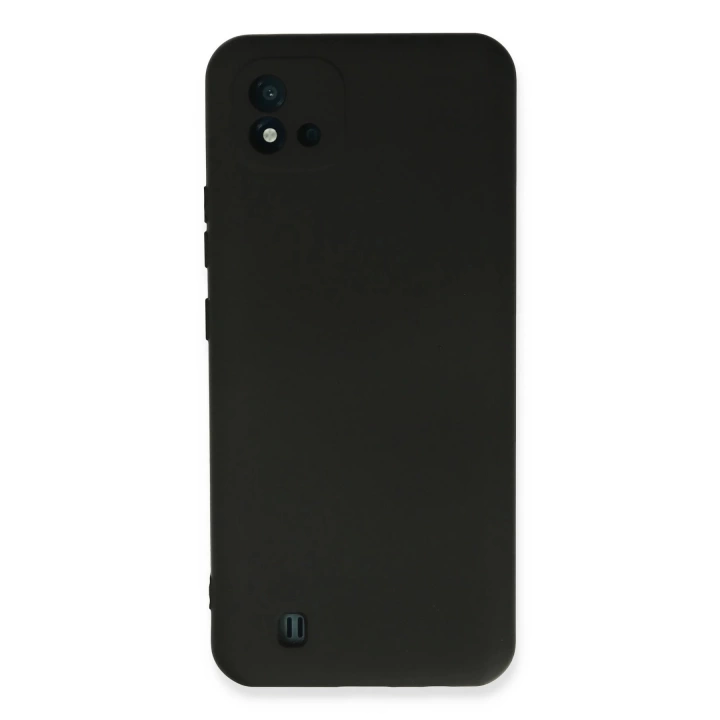 BFS  Realme C11 2021 Kılıf Nano içi Kadife Silikon - Siyah