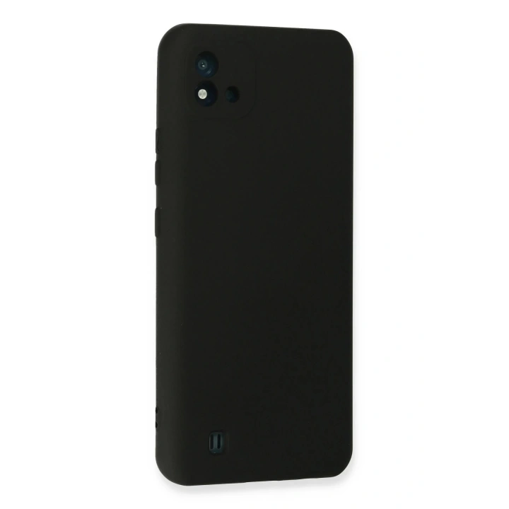 BFS Realme C11 2021 Kılıf Nano içi Kadife Silikon - Siyah