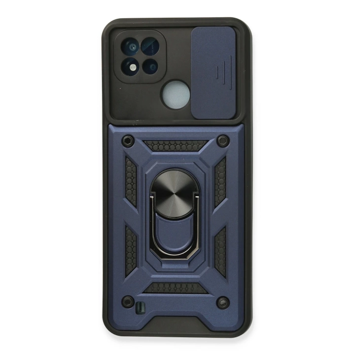 BFS  Realme C11 2021 Kılıf Pars Lens Yüzüklü Silikon - Lacivert