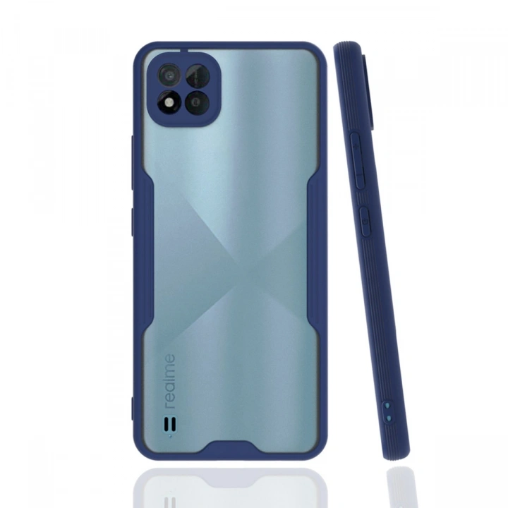 BFS  Realme C11 2021 Kılıf Platin Silikon - Lacivert