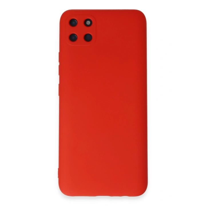 BFS  Realme C11 Kılıf Nano içi Kadife Silikon - Kırmızı