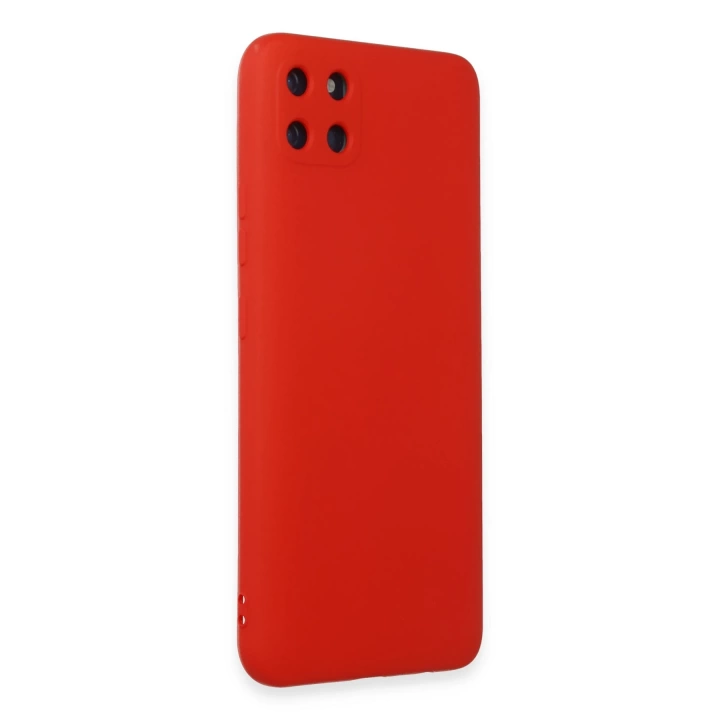 BFS  Realme C11 Kılıf Nano içi Kadife Silikon - Kırmızı