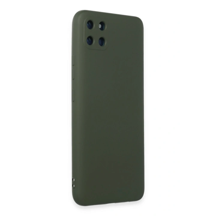 BFS  Realme C11 Kılıf Nano içi Kadife Silikon - Koyu Yeşil