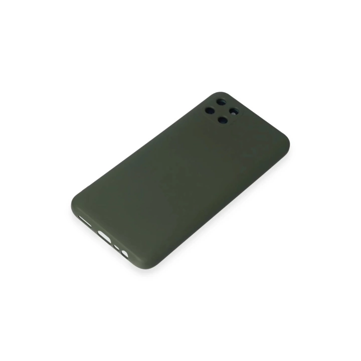 BFS  Realme C11 Kılıf Nano içi Kadife Silikon - Koyu Yeşil
