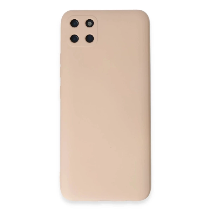 BFS  Realme C11 Kılıf Nano içi Kadife Silikon - Pudra
