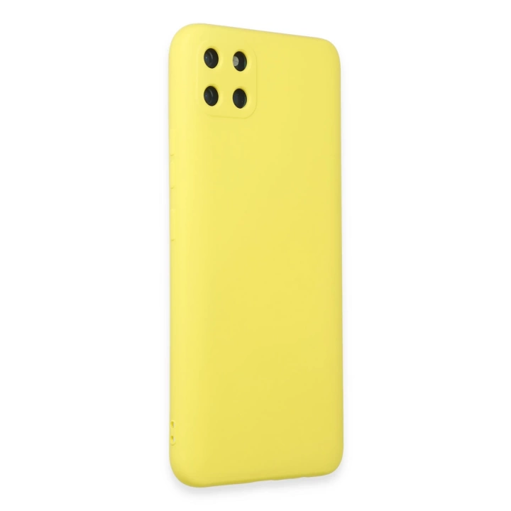 BFS  Realme C11 Kılıf Nano içi Kadife Silikon - Sarı