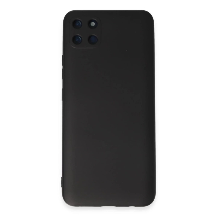 BFS  Realme C11 Kılıf Nano içi Kadife Silikon - Siyah