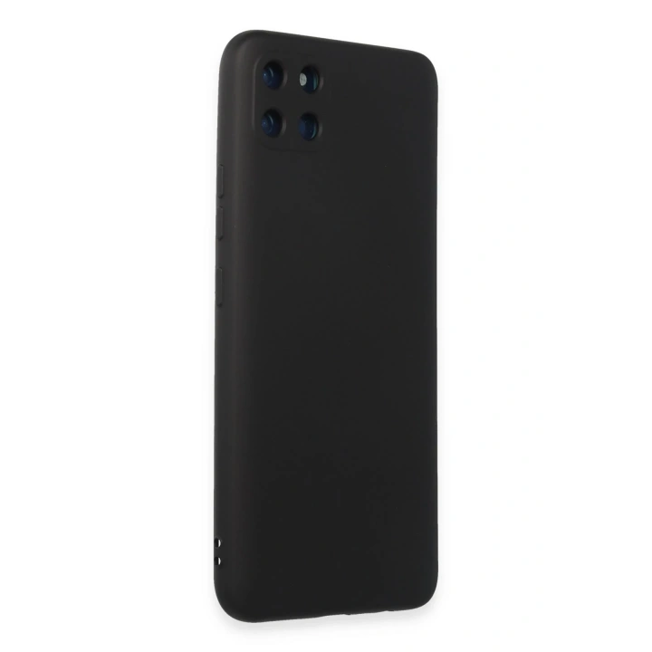 BFS  Realme C11 Kılıf Nano içi Kadife Silikon - Siyah