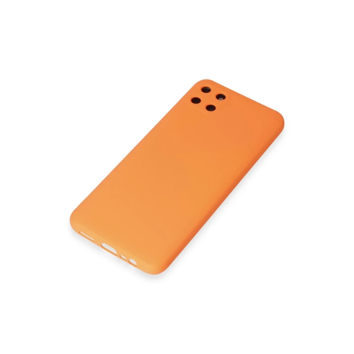 BFS  Realme C11 Kılıf Nano içi Kadife Silikon - Turuncu