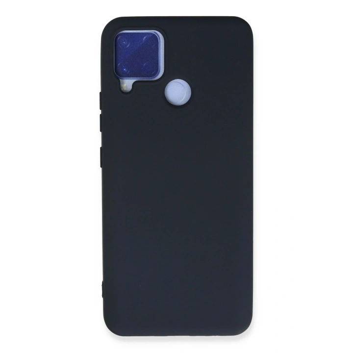 BFS  Realme C15 Kılıf Nano içi Kadife Silikon - Lacivert