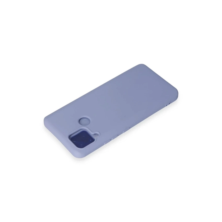 BFS  Realme C15 Kılıf Nano içi Kadife Silikon - Lila