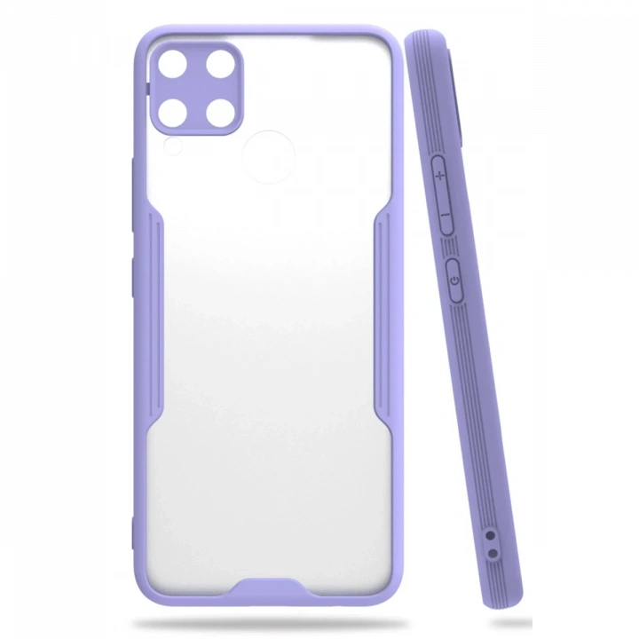 BFS  Realme C15 Kılıf Platin Silikon - Lila