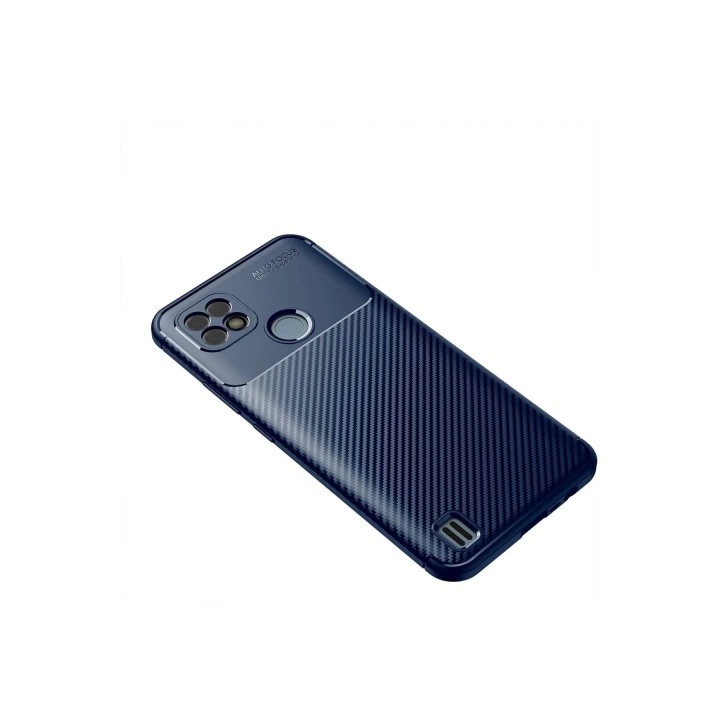 BFS  Realme C21 Kılıf Auto Focus Karbon Kapak - Lacivert