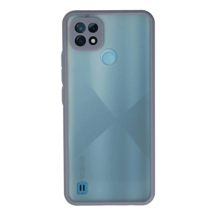 BFS  Realme C21 Kılıf Montreal Silikon Kapak - Gri
