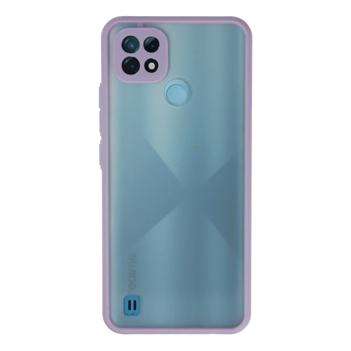 BFS  Realme C21 Kılıf Montreal Silikon Kapak - Mor