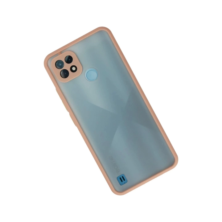 BFS  Realme C21 Kılıf Montreal Silikon Kapak - Pembe