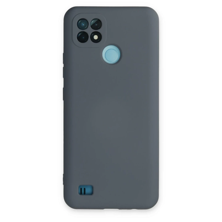BFS  Realme C21 Kılıf Nano içi Kadife Silikon - Gri