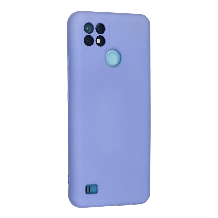 BFS  Realme C21 Kılıf Nano içi Kadife Silikon - Lila