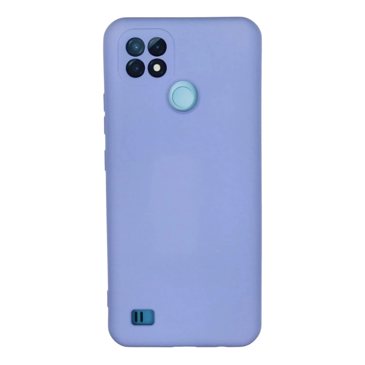 BFS  Realme C21 Kılıf Nano içi Kadife Silikon - Lila