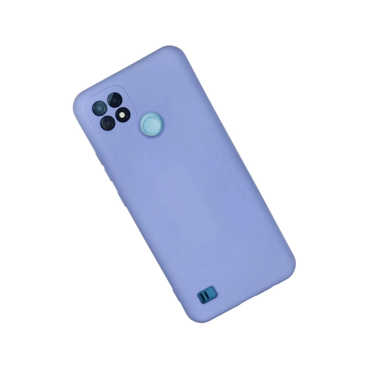 BFS  Realme C21 Kılıf Nano içi Kadife Silikon - Lila