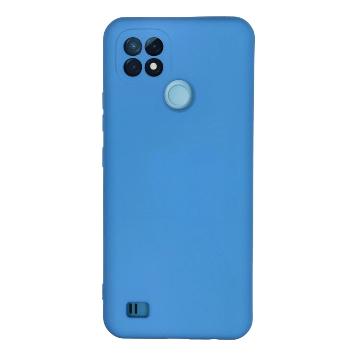 BFS  Realme C21 Kılıf Nano içi Kadife Silikon - Mavi