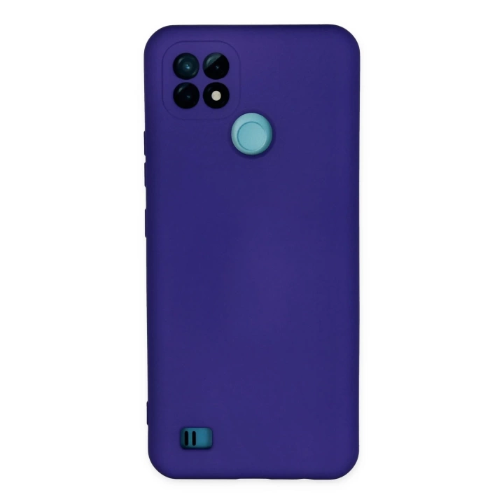 BFS  Realme C21 Kılıf Nano içi Kadife Silikon - Mor