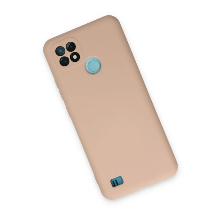 BFS  Realme C21 Kılıf Nano içi Kadife Silikon - Pudra