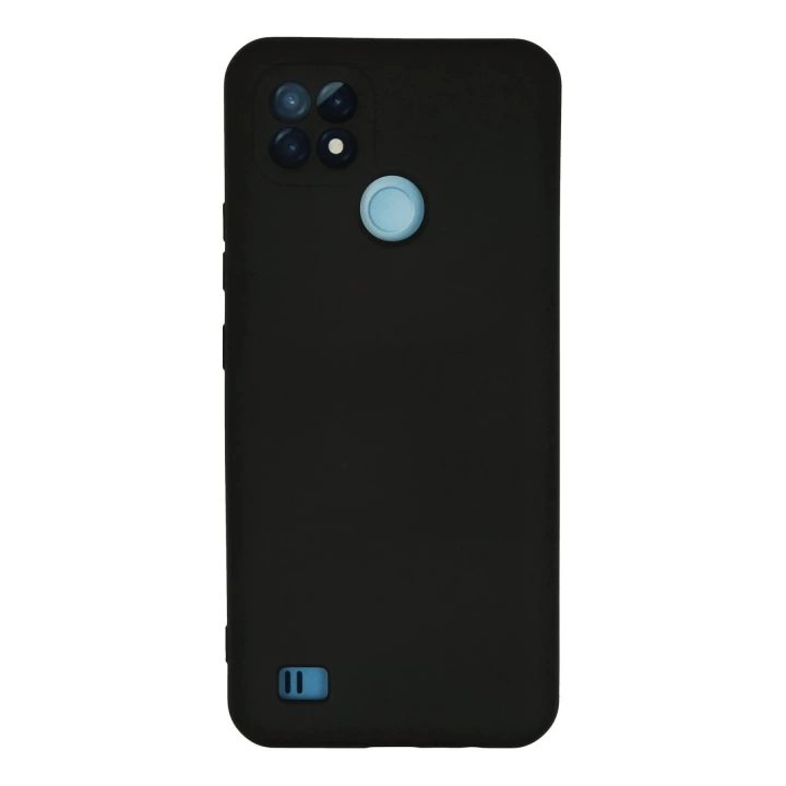 BFS  Realme C21 Kılıf Nano içi Kadife Silikon - Siyah