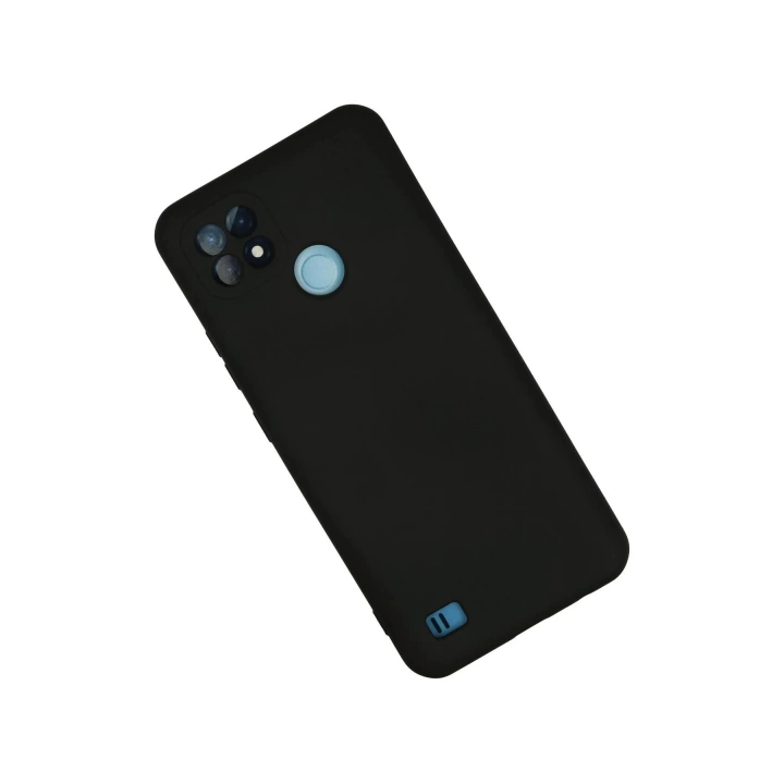 BFS  Realme C21 Kılıf Nano içi Kadife Silikon - Siyah
