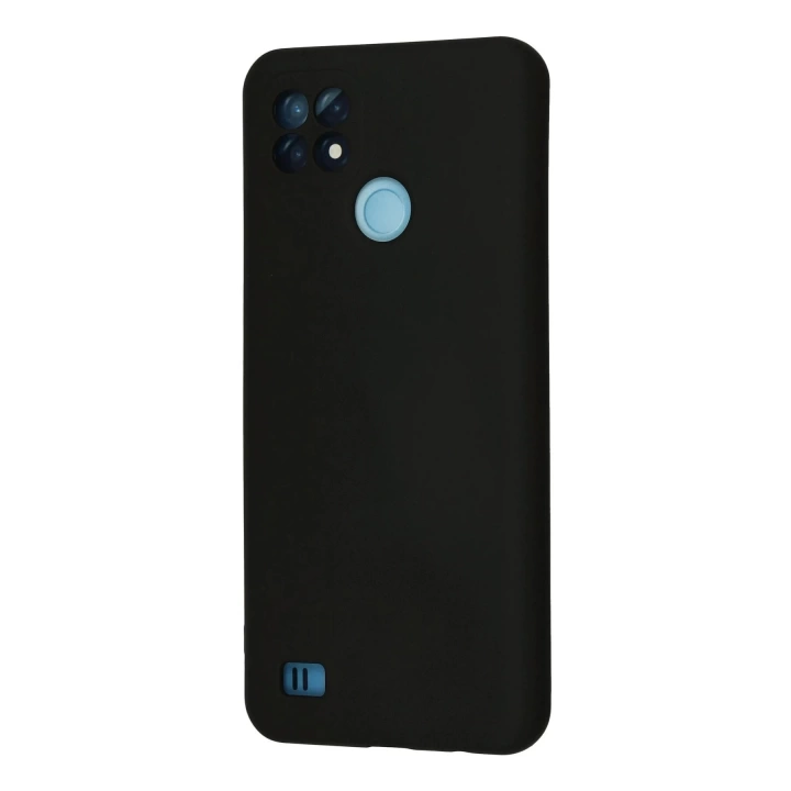 BFS  Realme C21 Kılıf Nano içi Kadife Silikon - Siyah