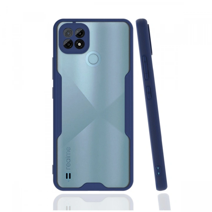 BFS  Realme C21 Kılıf Platin Silikon - Lacivert
