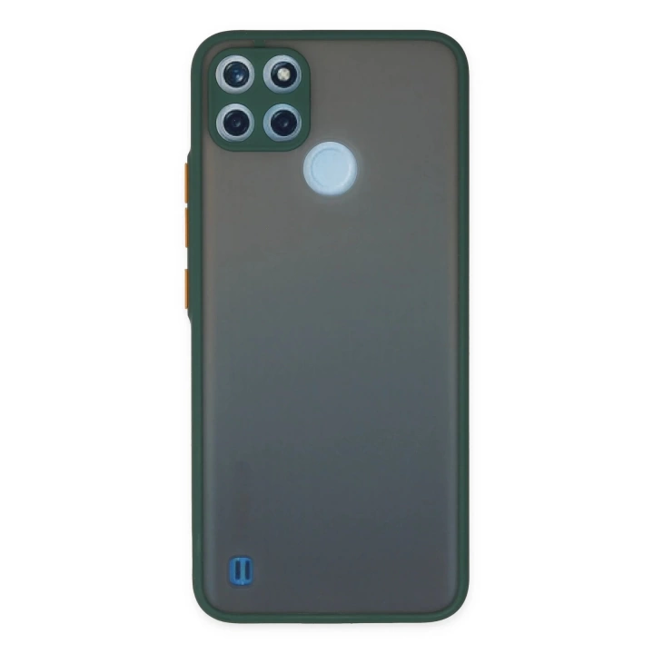 BFS  Realme C21Y Kılıf Montreal Silikon Kapak - Yeşil