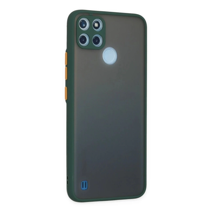 BFS  Realme C21Y Kılıf Montreal Silikon Kapak - Yeşil