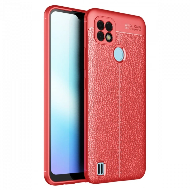 BFS  Realme C25 Kılıf Auto Focus Kapak - Kırmızı